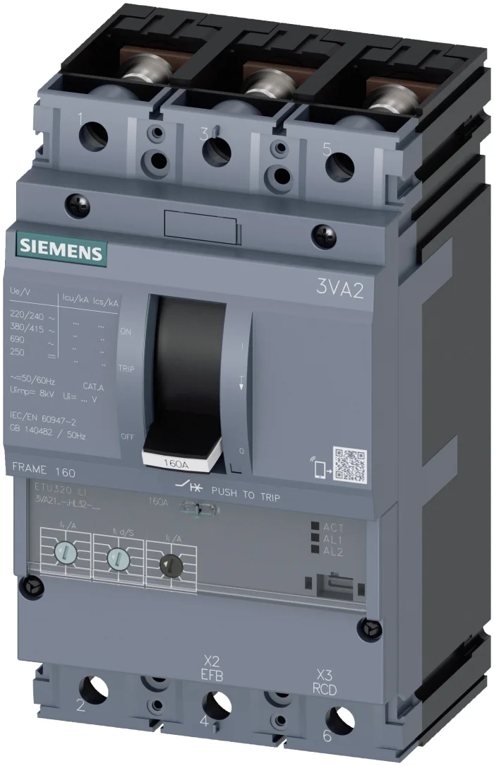 3P/4P MCCB 100–630A
